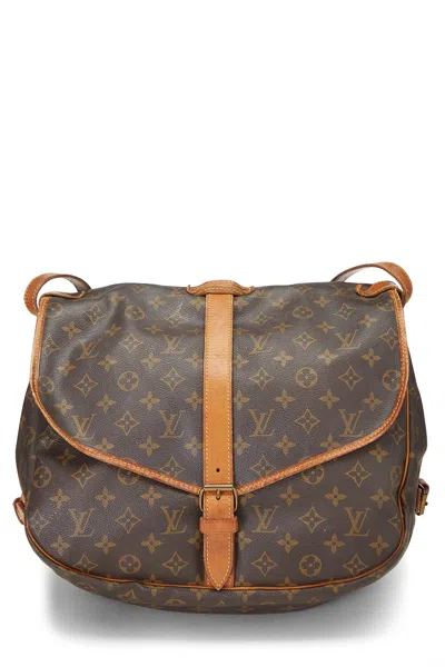 Pre-owned Louis Vuitton Monogram Canvas Samur 35