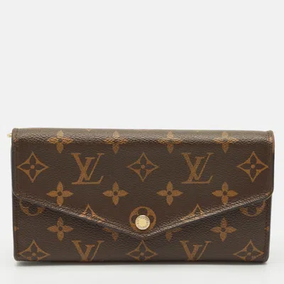 Pre-owned Louis Vuitton Monogram Canvas Sarah Wallet