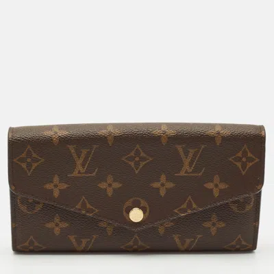 Pre-owned Louis Vuitton Monogram Canvas Sarah Wallet