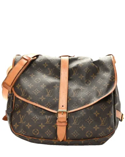 Pre-owned Louis Vuitton Monogram Canvas Saumur (authentic )