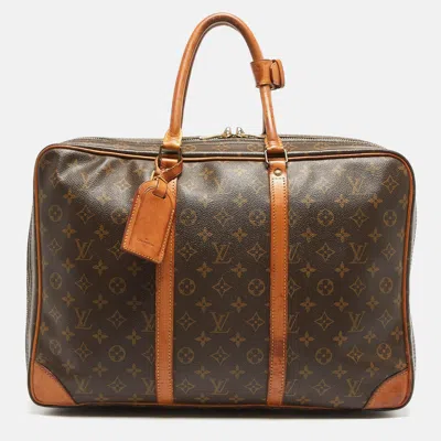 Pre-owned Louis Vuitton Monogram Canvas Sirius 45 Suitcase In Brown