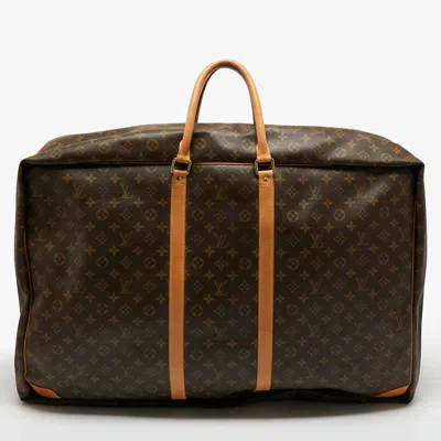 Pre-owned Louis Vuitton Monogram Canvas Sirius 70 Suitcase In Brown