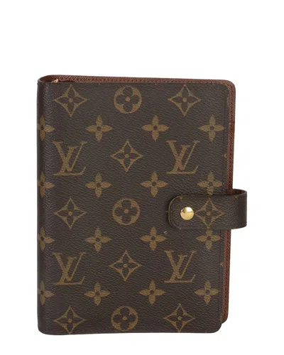Pre-owned Louis Vuitton Monogram Canvas Small Ring Agenda Cover (authentic Pre-loved)