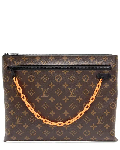 Pre-owned Louis Vuitton Monogram Canvas Solar Ray Pouch (authentic Pre-loved)