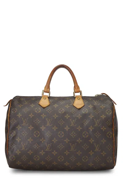 Pre-owned Louis Vuitton Monogram Canvas Speedy 35