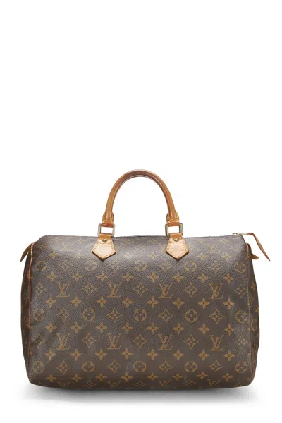 Pre-owned Louis Vuitton Monogram Canvas Speedy 35