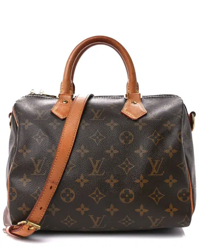 Pre-owned Louis Vuitton Monogram Canvas Speedy Bandouliere (authentic )