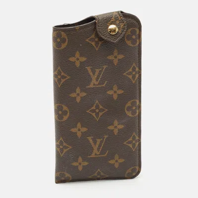 Pre-owned Louis Vuitton Monogram Canvas Sunglasses Case Mm