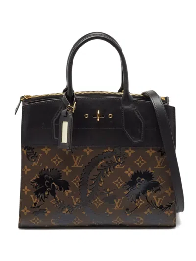 Pre-owned Louis Vuitton Monogram Canvas Tote Bag In Black