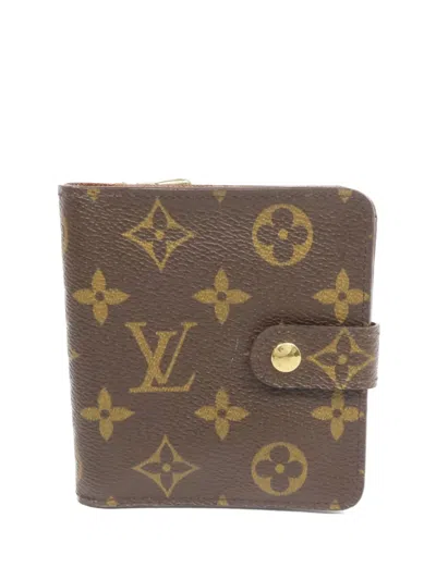 Pre-owned Louis Vuitton Monogram Canvas Wallet In Brown