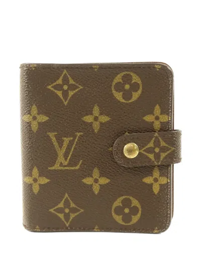 Pre-owned Louis Vuitton Monogram Canvas Zip-around Wallet In Brown