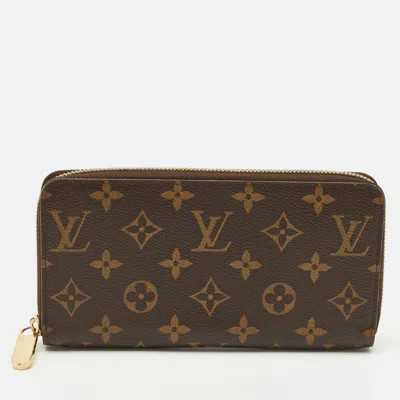 Pre-owned Louis Vuitton Monogram Canvas Zippy Wallet