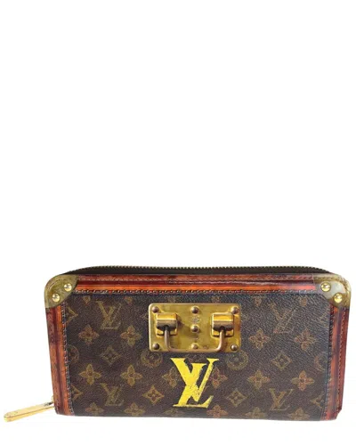 Louis Vuitton Monogram Canvas Zippy Wallet (authentic Pre-loved) In Brown