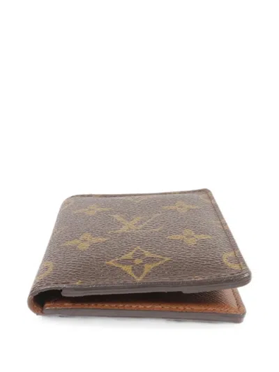 Pre-owned Louis Vuitton Monogram Card Case In Brown