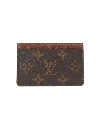 Louis Vuitton Monogram Card Holder In Brown