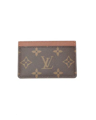 Louis Vuitton Monogram Card Holder In Brown
