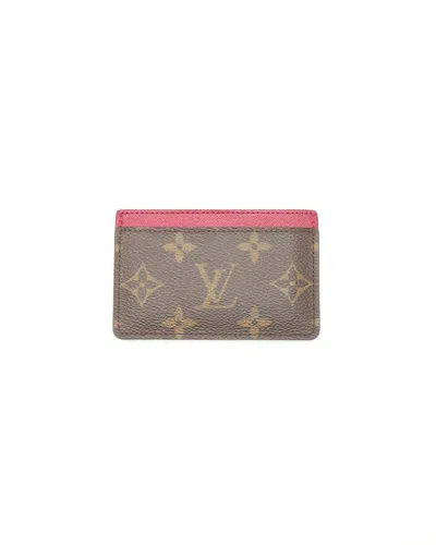 Pre-owned Louis Vuitton Monogram Card Holder In Multi
