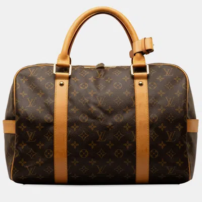 Pre-owned Louis Vuitton Monogram Carryall In Brown