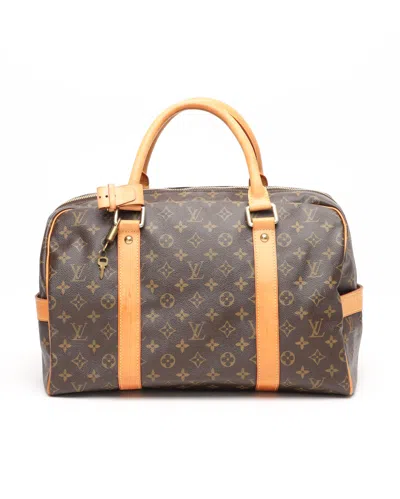 Pre-owned Louis Vuitton Monogram Carryall Weekendbag In Brown