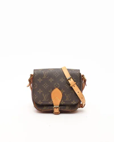 Pre-owned Louis Vuitton Monogram Cartouchière Pm Bag In Brown