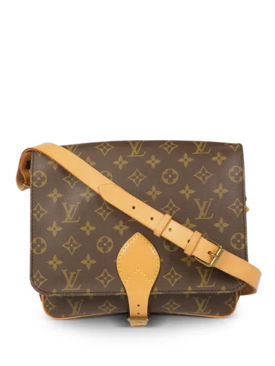Pre-owned Louis Vuitton Monogram Cartouchiere Shoulder Bag In Brown