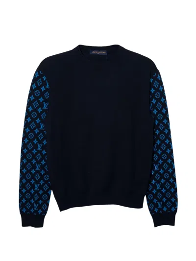 Pre-owned Louis Vuitton Monogram Cashmere Sweater In Black