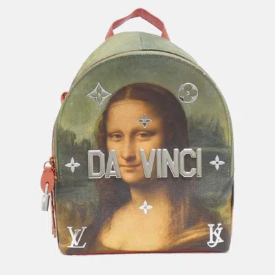 Pre-owned Louis Vuitton Monogram Celty Masters Palm Springs Multicolor Coated Canvas Backpack