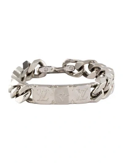 Pre-owned Louis Vuitton Monogram Chain Bracelet, 7" In Multi