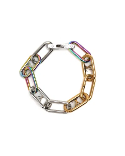 Pre-owned Louis Vuitton Monogram Chain Bracelet In Multicolour