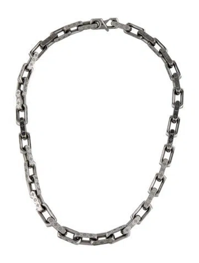 Pre-owned Louis Vuitton Monogram Chain Necklace, 21.5" In Multicolor