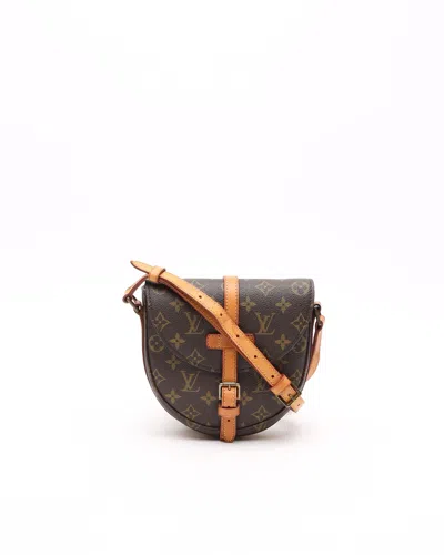 Pre-owned Louis Vuitton Monogram Chantilly Mm Crossbody Bag In Brown