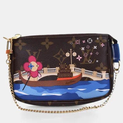 Pre-owned Louis Vuitton Monogram Christmas Animation Mini Pochette