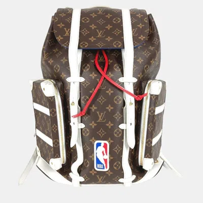 Pre-owned Louis Vuitton Monogram Christopher Soft Trunk Backpack Canvas And Leather Brown