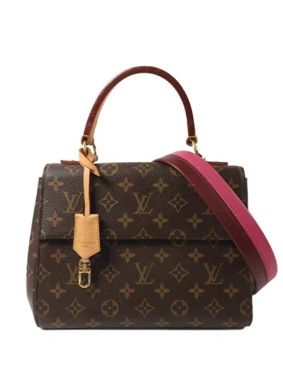 Pre-owned Louis Vuitton Monogram Cluny Bb Tote Bag In Brown