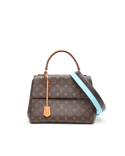 Pre-owned Louis Vuitton Monogram Cluny Mm Bag In Brown