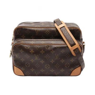 Pre-owned Louis Vuitton Monogram Coated Canvas Leather Shoulder Bag () In Brown