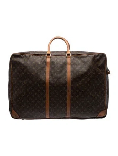 Pre-owned Louis Vuitton Monogram Coated Canvas Suitcase In Brown