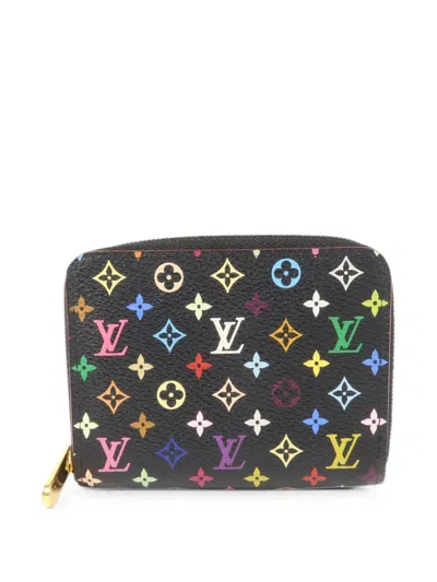 Pre-owned Louis Vuitton Monogram Coin Purse In Black