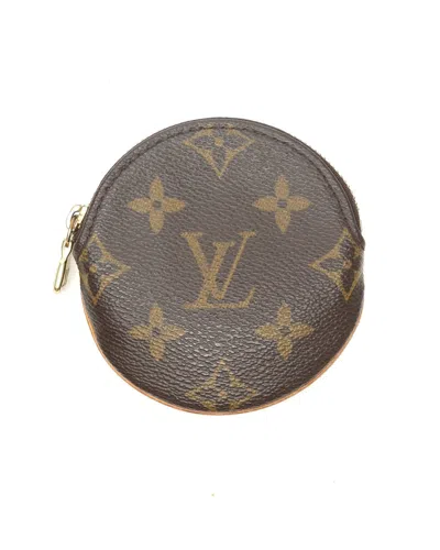 Pre-owned Louis Vuitton Monogram Coin Purse In Brown