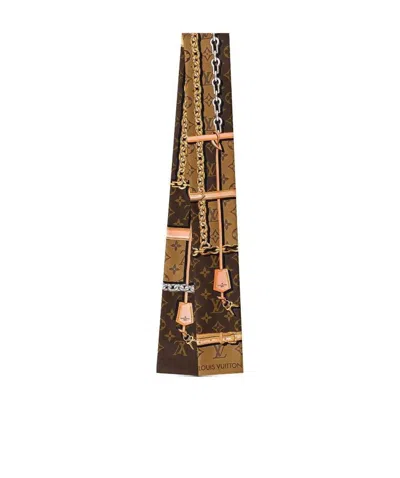 Pre-owned Louis Vuitton Monogram Confidential Headband In Brown