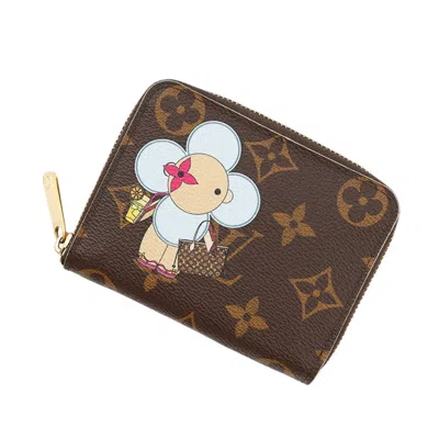 Pre-owned Louis Vuitton Monogram Coquelicots Monogram Coin Purse/coin Case () In Red