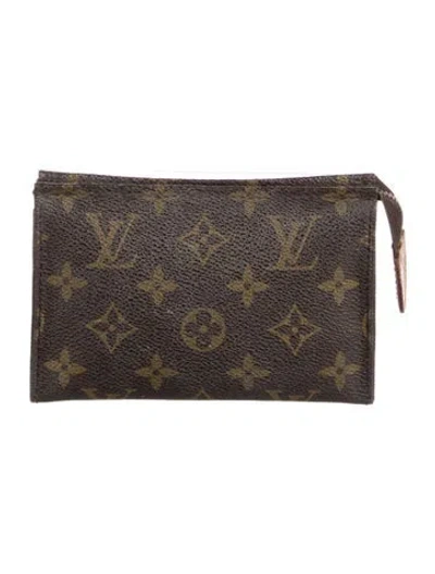 Pre-owned Louis Vuitton Monogram Cosmetic Bag In Brown
