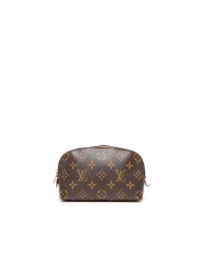 Pre-owned Louis Vuitton Monogram Cosmetic Pouch In Brown