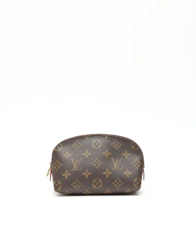 Pre-owned Louis Vuitton Monogram Cosmetic Pouch In Brown