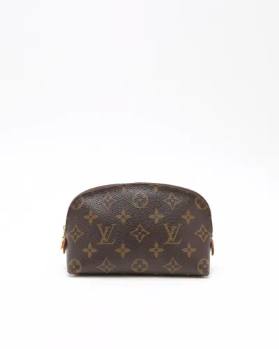 Pre-owned Louis Vuitton Monogram Cosmetic Pouch In Brown