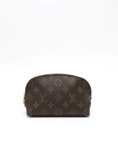 Pre-owned Louis Vuitton Monogram Cosmetic Pouch In Brown