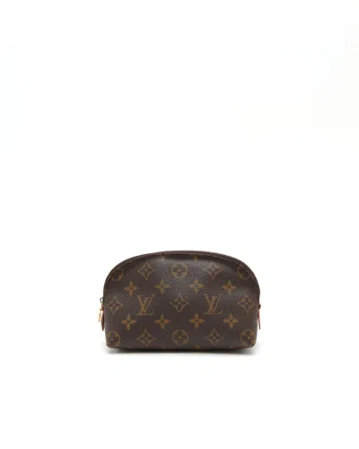 Pre-owned Louis Vuitton Monogram Cosmetic Pouch In Brown