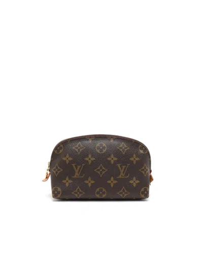 Pre-owned Louis Vuitton Monogram Cosmetic Pouch In Brown