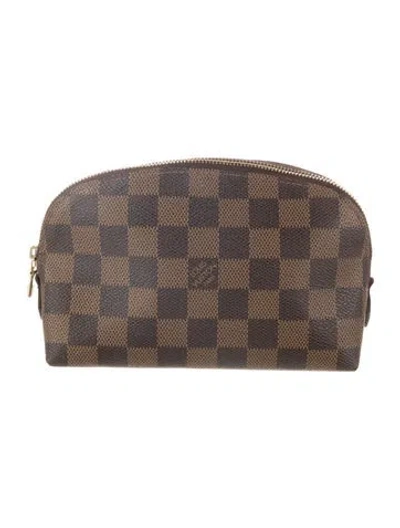 Pre-owned Louis Vuitton Monogram Cosmetic Pouch In Brown