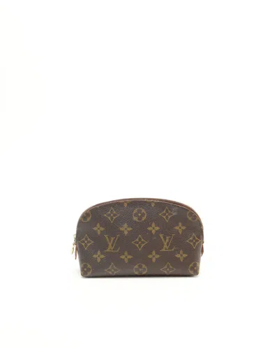 Pre-owned Louis Vuitton Monogram Cosmetic Pouch In Brown